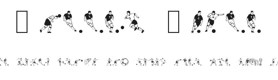 Soccer Dance — Dingbats Font
