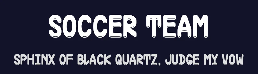 Soccer Team by Woodcutter — Decorative Font — thumbnail 2