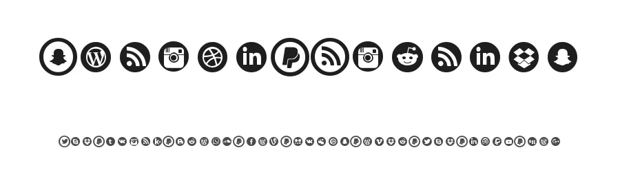 Social Circles by Christopher Jackson — Dingbats Font