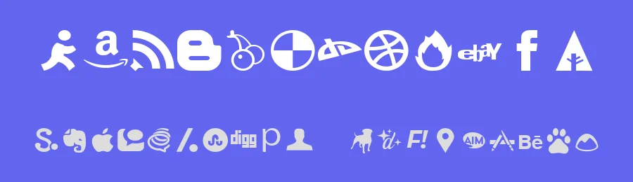 Social Font Face by Ted Slesinski — Dingbats Font — thumbnail 3