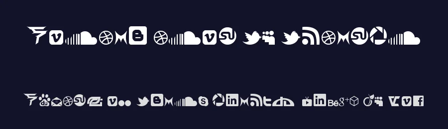 Social Icon by Brianqc by Brian QC — Dingbats Font — thumbnail 2