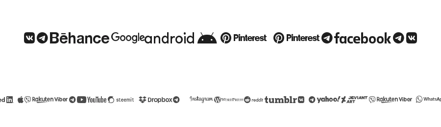 Social Logos by ArFonts — Dingbats Font