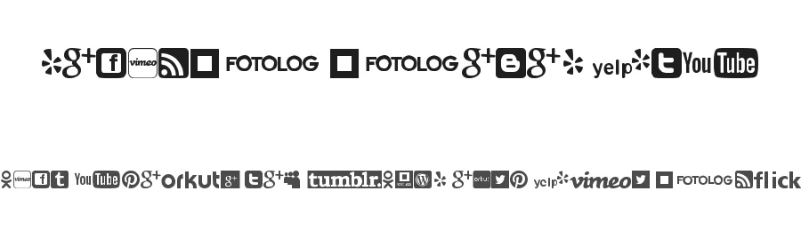 Social Logos TFB by zanatlija — Dingbats Font