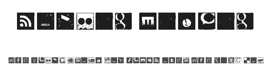Social Manual by Ding Bang — Dingbats Font