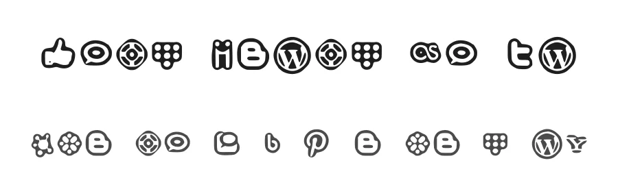 Social Media Icons Bold by Socialh — Dingbats Font