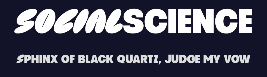 Social Science by Måns Grebäck — Decorative Font — thumbnail 2