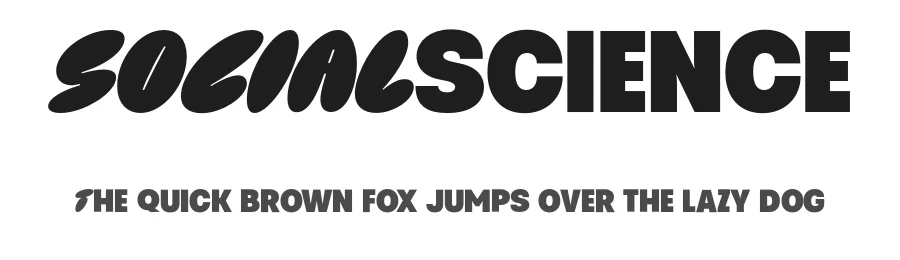 Social Science by Måns Grebäck — Decorative Font