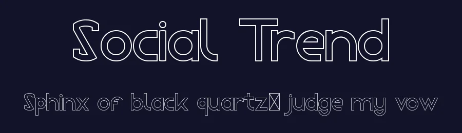 Social Trend by Edric Studio — Sans Serif Font — thumbnail 2