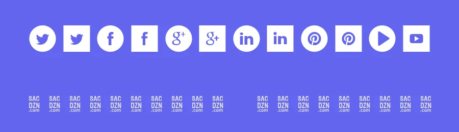 Social Type by SAC Designs, Inc. — Dingbats Font — thumbnail 3