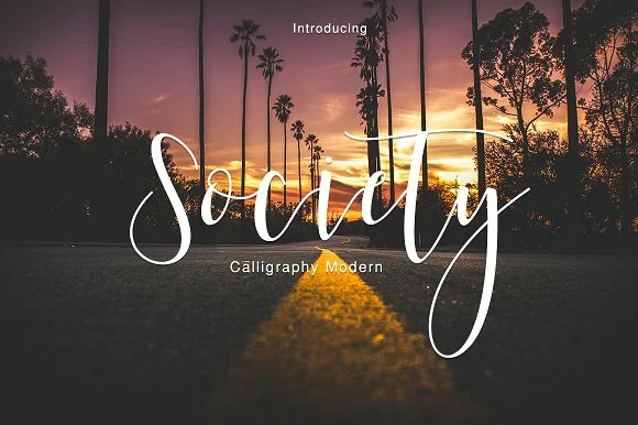 Society Font by Teweka β Script Handwritten Font