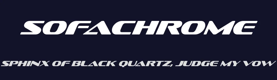 Sofachrome by Typodermic Fonts — Display Font — thumbnail 2
