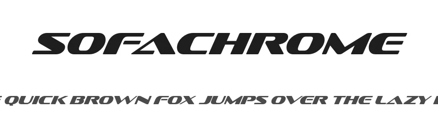 Sofachrome by Typodermic Fonts — Display Font