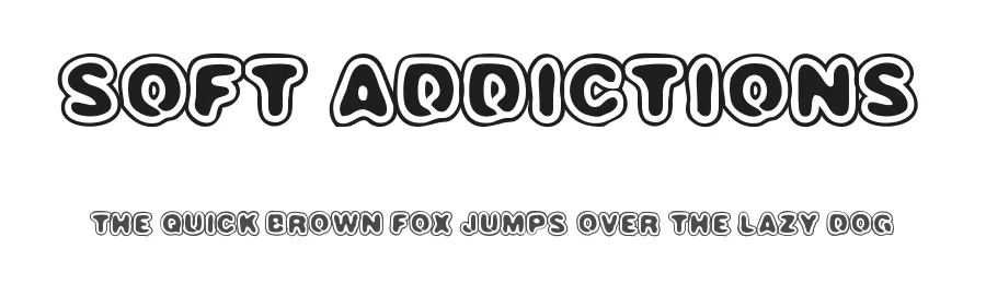Soft Addictions by Woodcutter — Decorative Font
