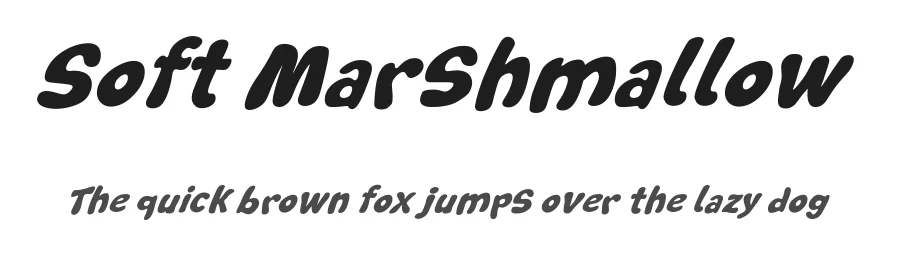 Soft Marshmallow by Galdino Otten Fonts — Decorative Font
