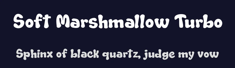 Soft Marshmallow Turbo by Galdino Otten Fonts — Decorative Font — thumbnail 2