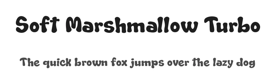 Soft Marshmallow Turbo by Galdino Otten Fonts — Decorative Font