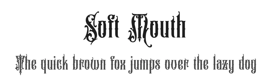 Soft Mouth by Alit Design — Decorative Font