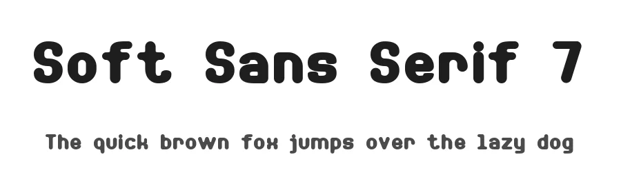 Soft Sans Serif 7