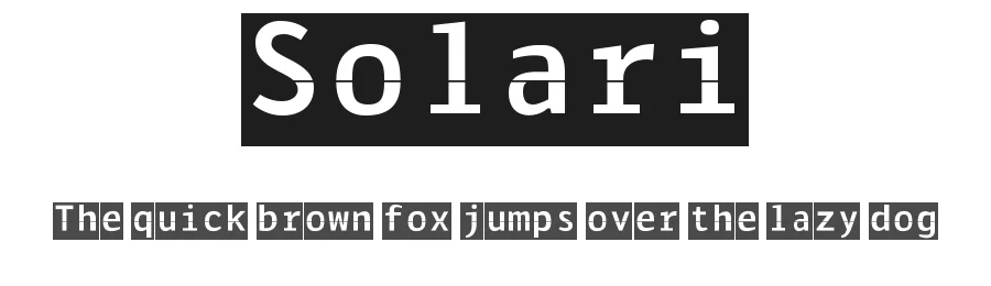Solari by Didik Pratikno — Sans Serif Font