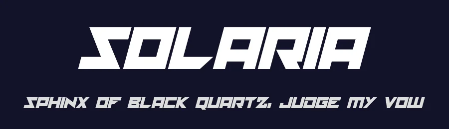 Solaria by Hawtpixel — Display Font — thumbnail 2