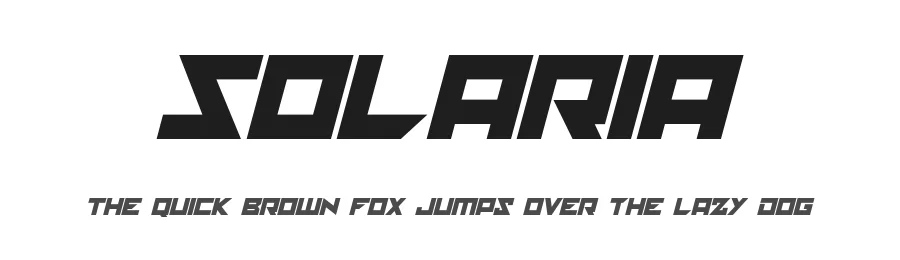 Solaria by Hawtpixel — Display Font