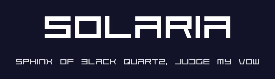 Solaria by Roland Huse Design — Display Font — thumbnail 2