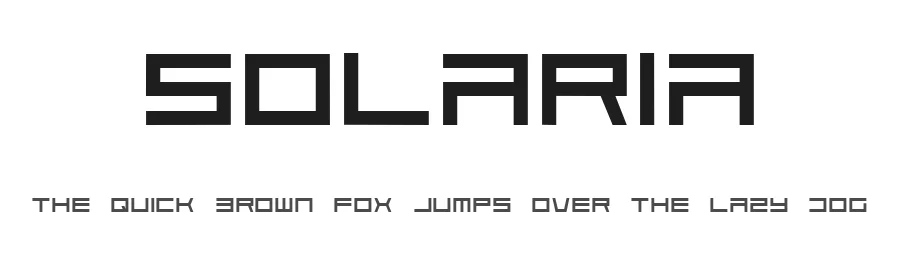 Solaria by Roland Huse Design — Display Font