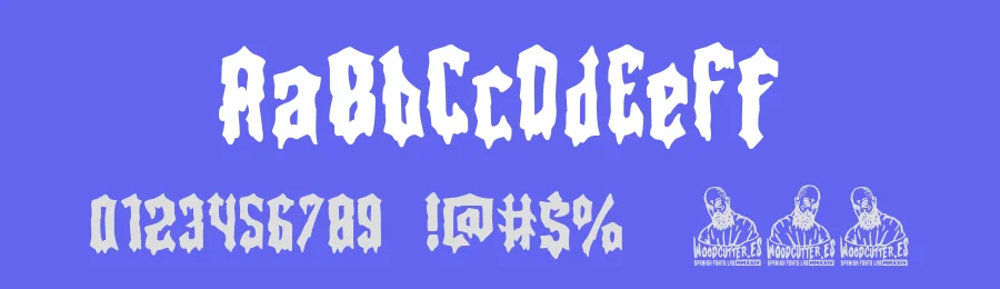 Soldado Sangriento by Woodcutter — Decorative Font — thumbnail 3