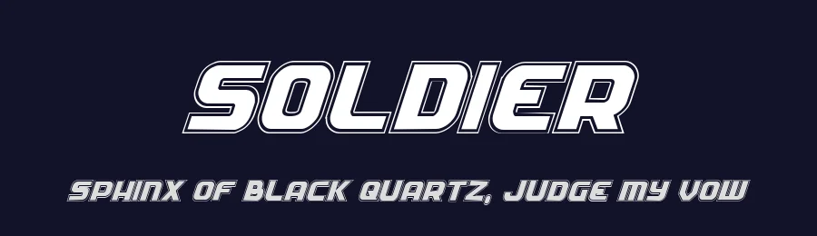 Soldier by Iconian Fonts — Display Font — thumbnail 2
