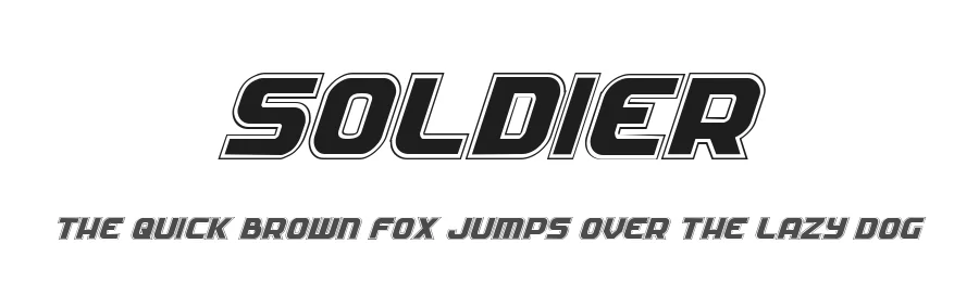 Soldier by Iconian Fonts — Display Font