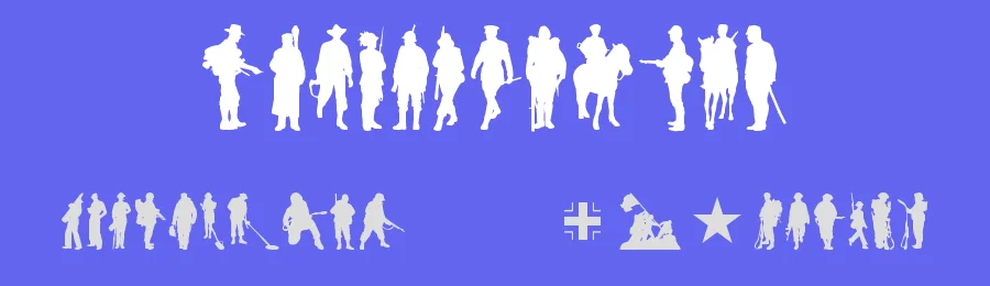 Soldier WW2 by Tom Mouat — Dingbats Font — thumbnail 3