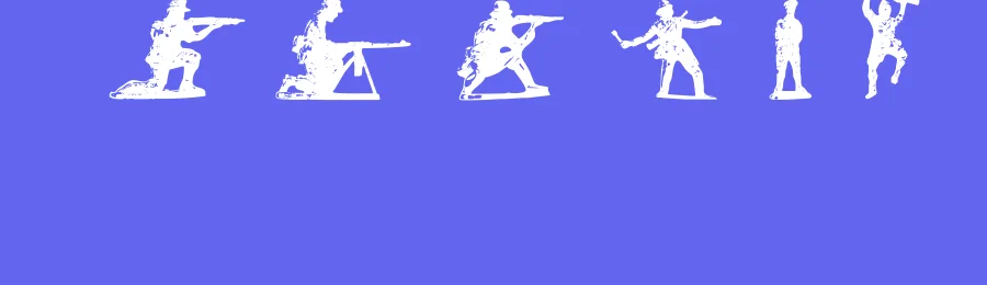 Soldiers of Hell by Priscila Bahiense — Dingbats Font — thumbnail 3