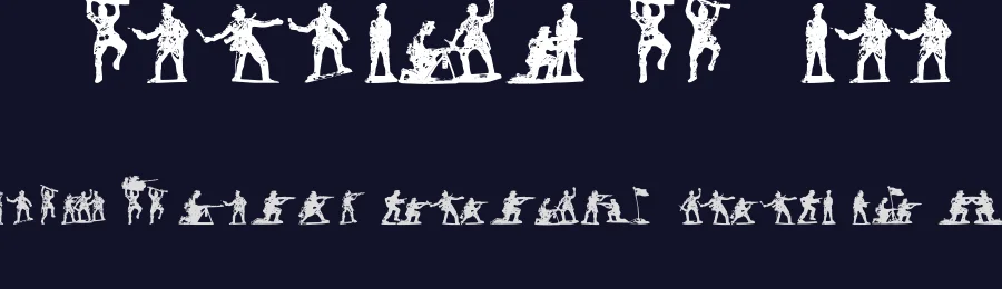 Soldiers of Hell by Priscila Bahiense — Dingbats Font — thumbnail 2