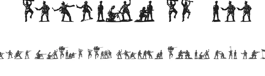 Soldiers of Hell by Priscila Bahiense — Dingbats Font