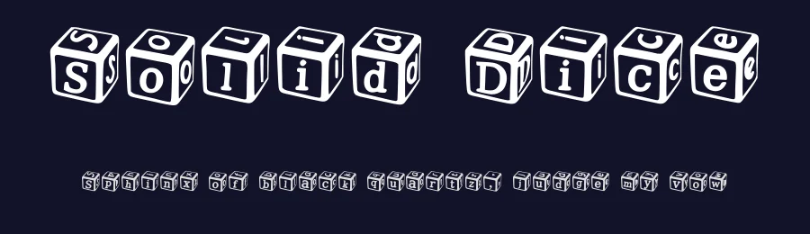 Solid Dice by Golder Jagat — Decorative Font — thumbnail 2