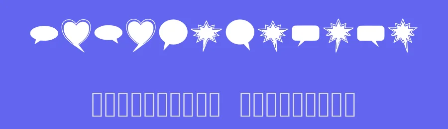 Solid Speech Bubbles by Paul Toschi — Dingbats Font — thumbnail 3