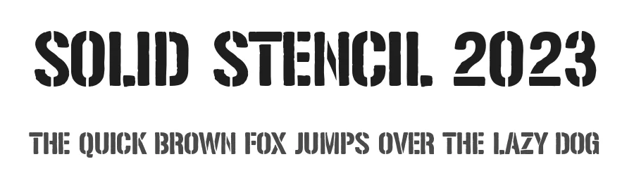 Solid Stencil 2023