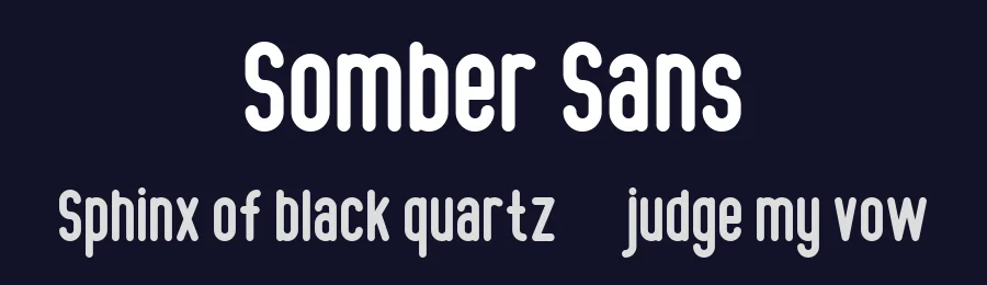 Somber Sans by Boris Garic — Sans Serif Font — thumbnail 2