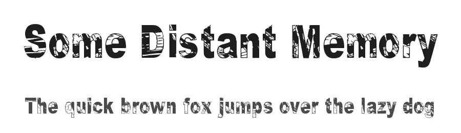 Some Distant Memory by Juha Korhonen — Decorative Font
