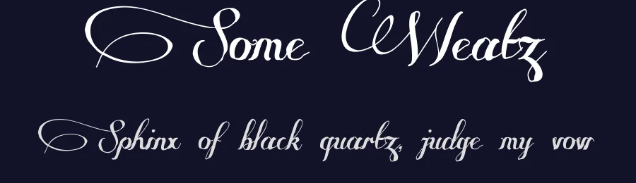 Some Weatz by Måns Grebäck — Script Handwritten Font — thumbnail 2