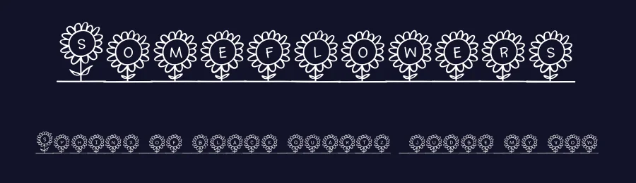 Someflowers by Brittney Murphy Design — Decorative Font — thumbnail 2