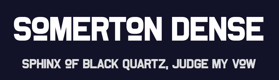 Somerton Dense by Chequered Ink — Sans Serif Font — thumbnail 2