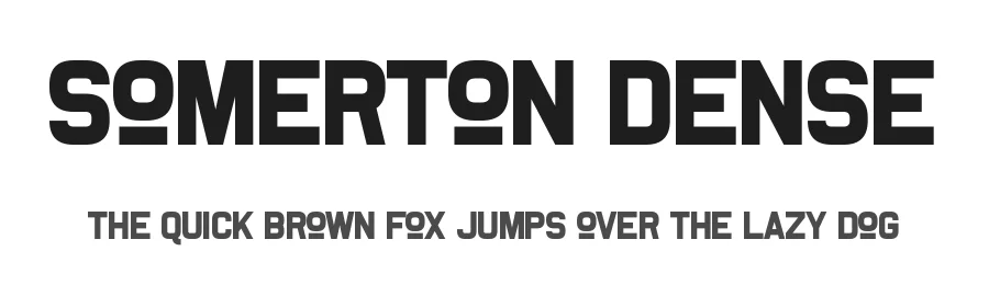 Somerton Dense by Chequered Ink — Sans Serif Font