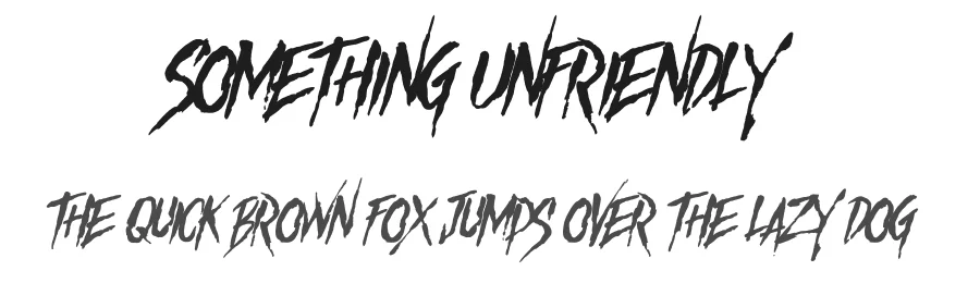 Something Unfriendly