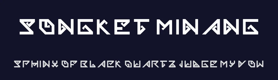 Songket Minang by zigzag — Decorative Font — thumbnail 2
