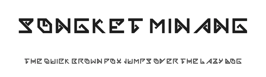Songket Minang by zigzag — Decorative Font