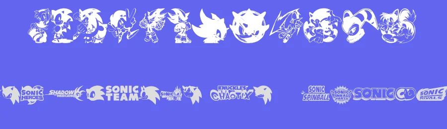 Sonic Mega Font by xstreamed.tv — Dingbats Font — thumbnail 3