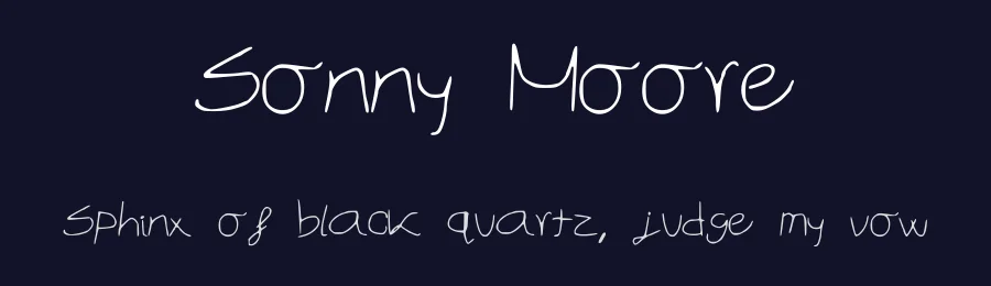 Sonny Moore by CG Ness — Script Handwritten Font — thumbnail 2