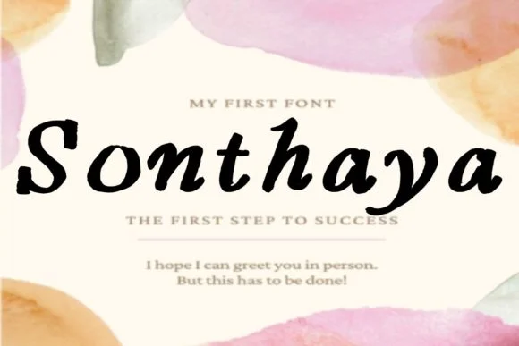Sonthaya Font by CatWalker — Script Handwritten Font