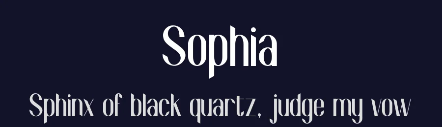 Sophia by Alexa — Decorative Font — thumbnail 2